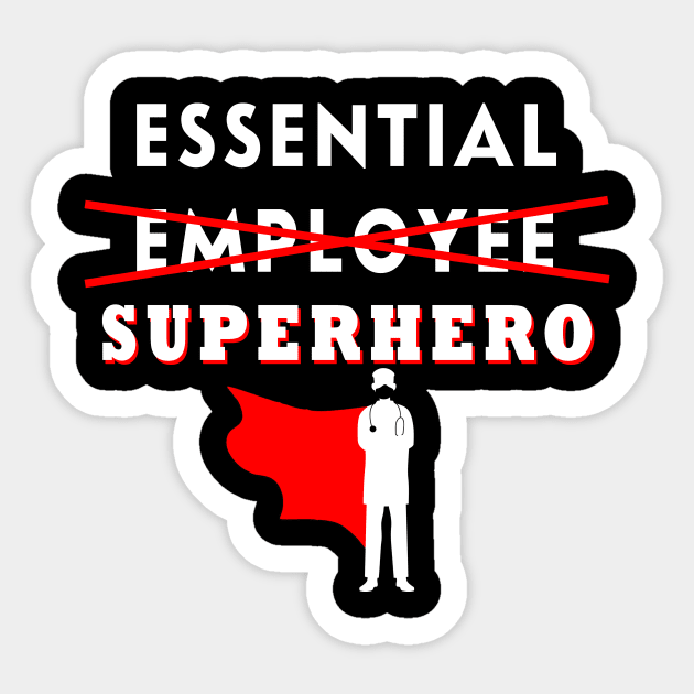 Essential workers - Nurse and doctors - healtcare gift Sticker by Flipodesigner